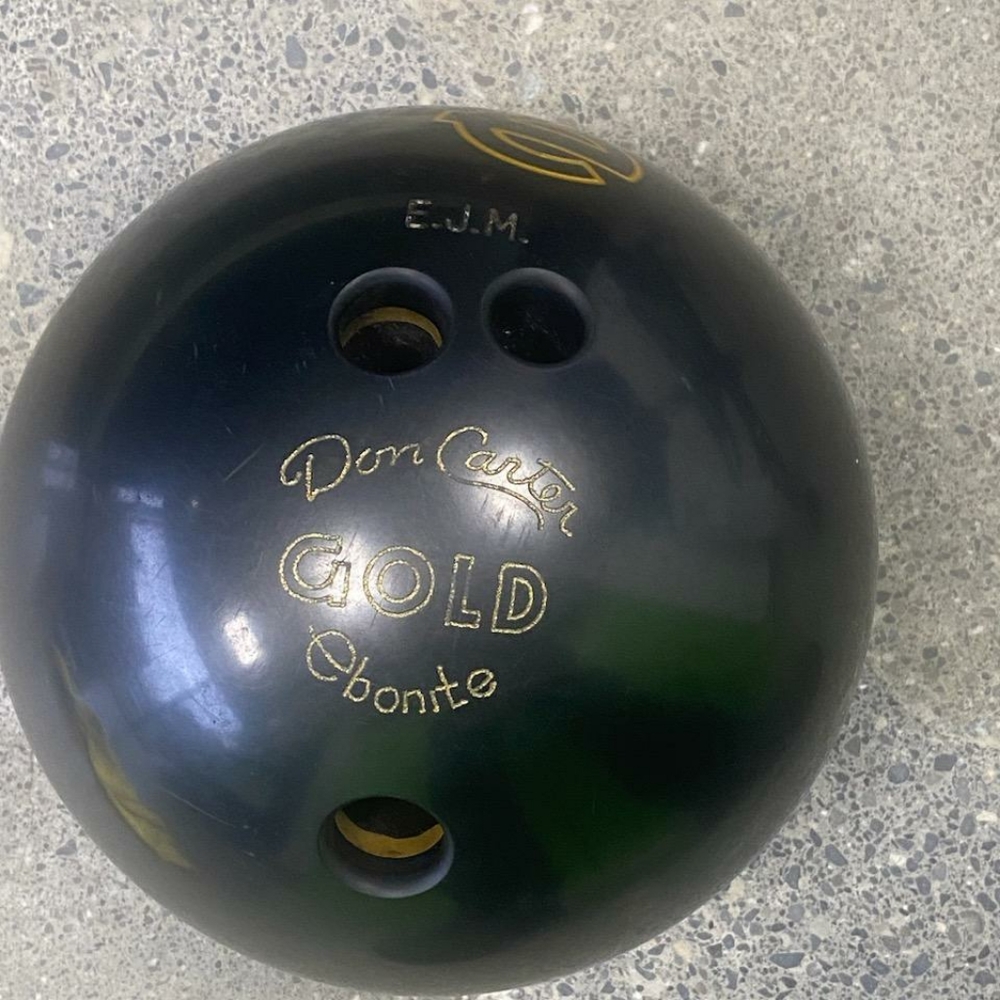 Vintage Ebonite Bowling Ball Urethane 30 Don Carter Performance 16lb